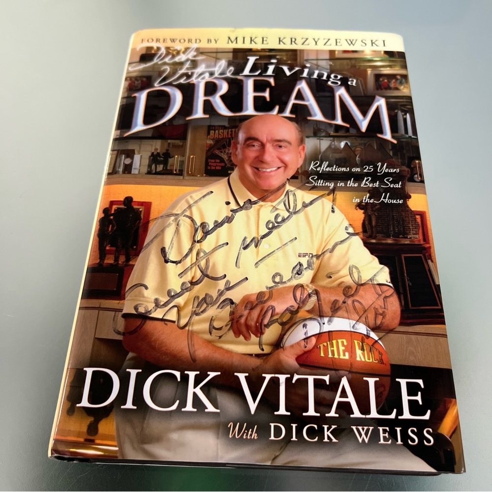 COPY - DICK VITALE 2003 AUTOGRAPHED HARDCOVER BOOK